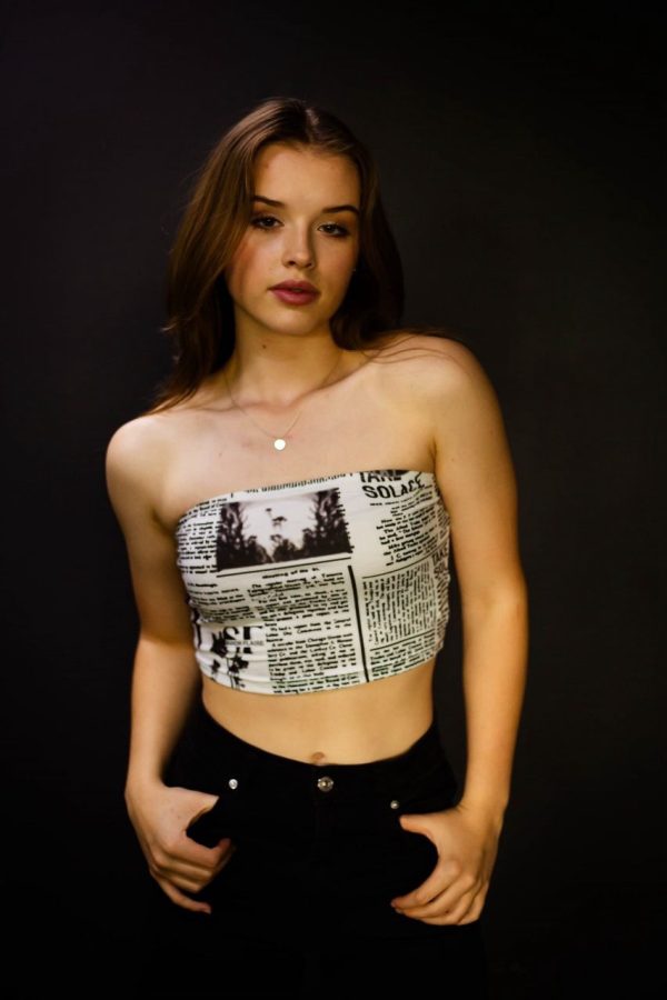 Newsprint Bandeau Top