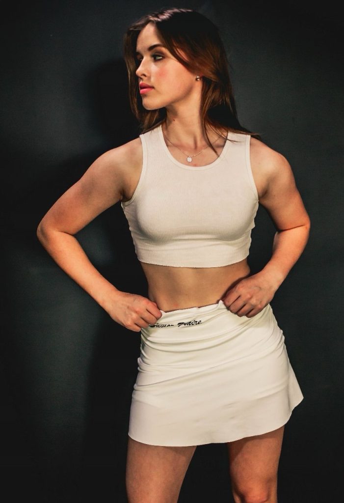 Ruffle Cascade Skirt - White