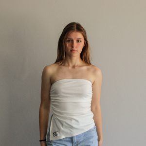 Sleeveless Tank Top - White
