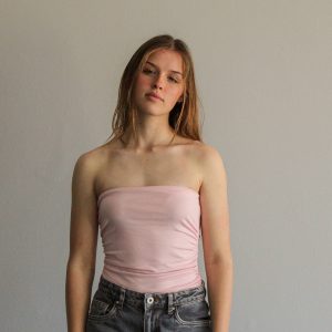 Off-The-Shoulder Bodysuit - Pink