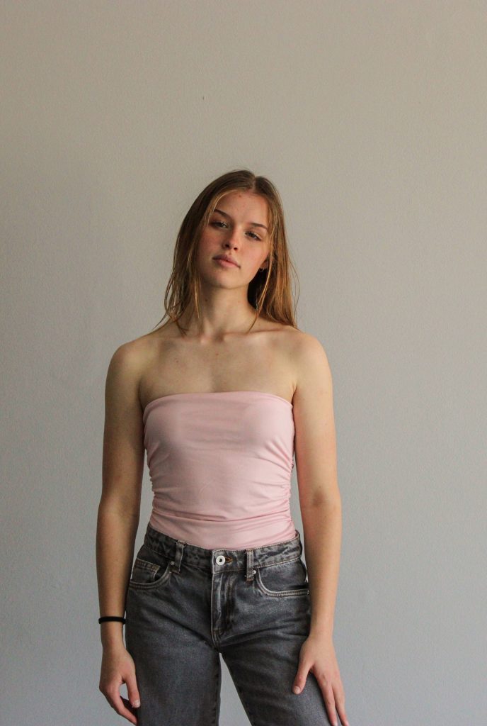 Off-The-Shoulder Bodysuit - Pink