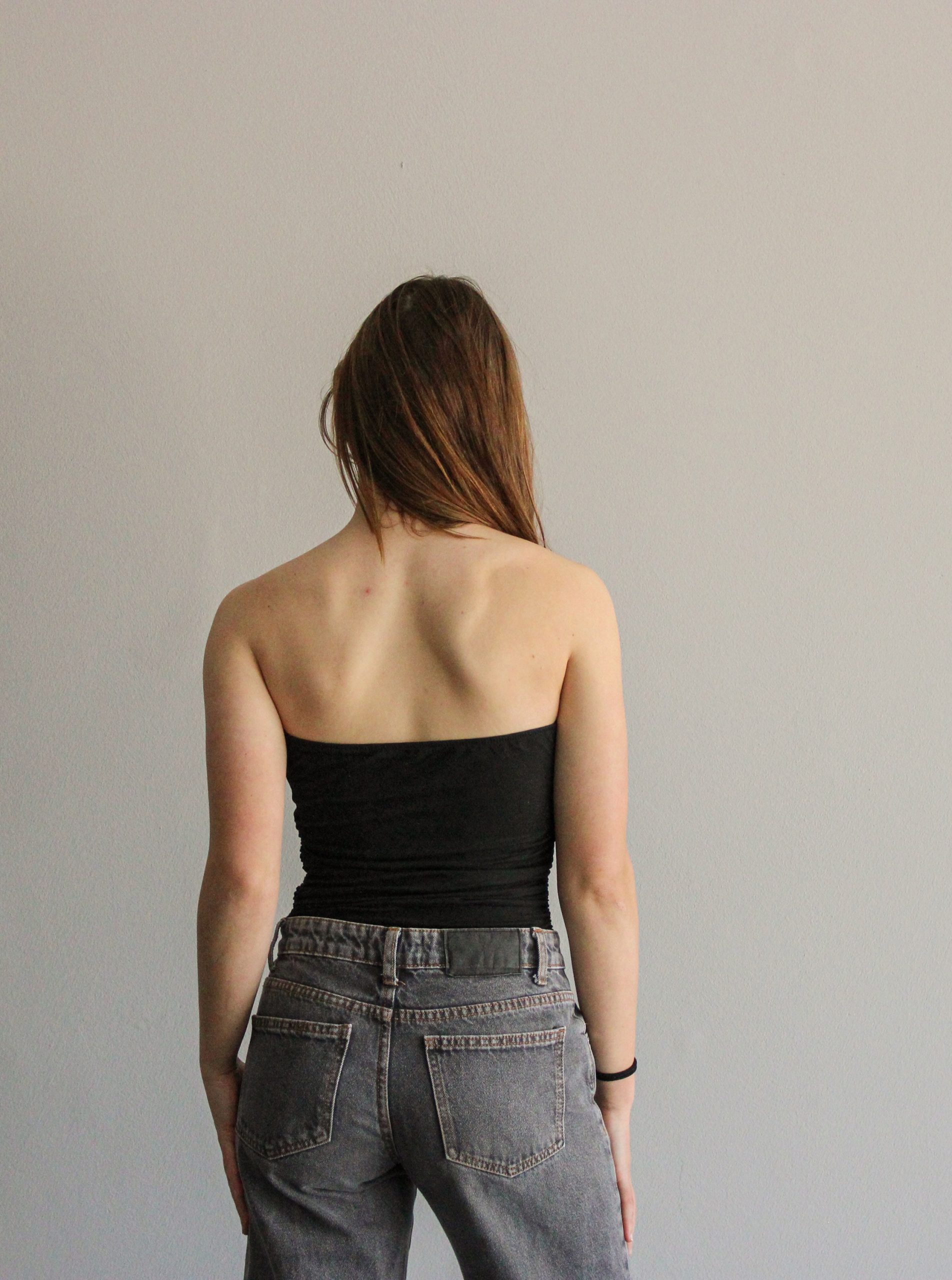 Off-The-Shoulder Bodysuit - Black - Image 2